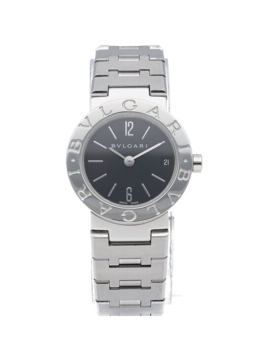 Bvlgari Watch 23 SS Black Polished